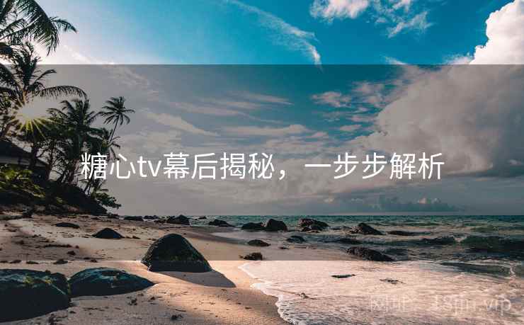 糖心tv幕后揭秘,一步步解析